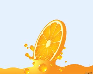 橙汁的PowerPoint模板