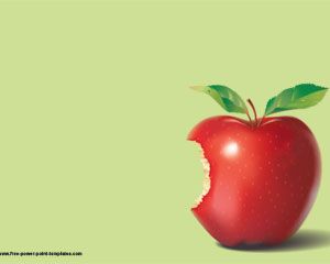 باور بوينت قالب التفاح