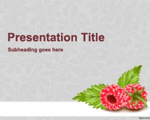 Raspberries PowerPoint Template