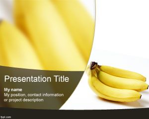 Plantilla PowerPoint de plátano