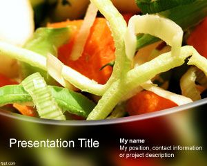 Plantilla de PowerPoint verduras