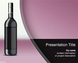 葡萄酒鉴赏家的PowerPoint模板