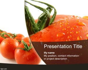 PowerPoint modelo de tomate