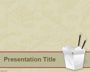 Format din China alimentar PowerPoint