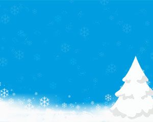 Nieve en la plantilla de PowerPoint de Navidad