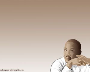 Martin Luther King Powerpoint şablonu