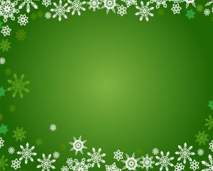 Template Natal Snowflakes PPT PowerPoint