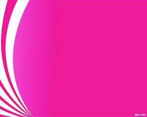 Big Pink modello Curve PowerPoint