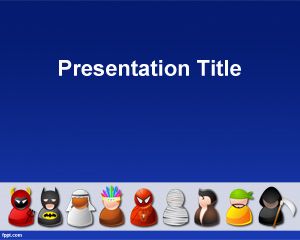 Halloween Template Kostum PowerPoint