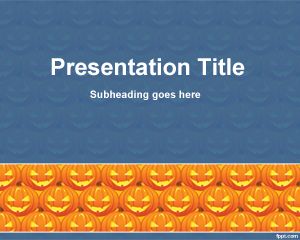 Template halloween labu PowerPoint