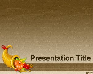 Şükran Tarifler PowerPoint Şablon