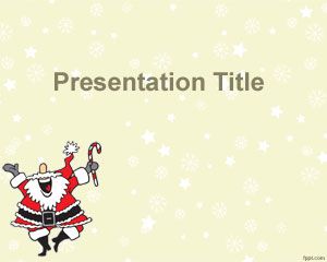 Счастливый Санта-Клаус Шаблон PowerPoint