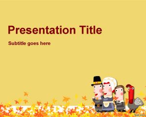 Modello Happy Thanksgiving PowerPoint