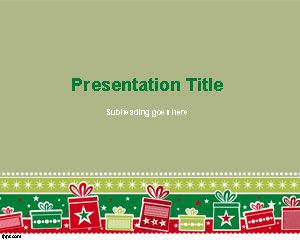 Plantilla de PowerPoint Antecedentes de Navidad gratis