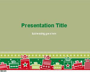 Ücretsiz Noel Arkaplan PowerPoint Şablon