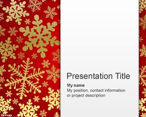 Plantilla de PowerPoint del copo de nieve