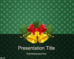 Plantilla de Navidad Campanas de PowerPoint