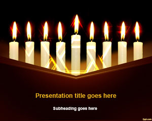 Hanukkah PowerPoint șablon