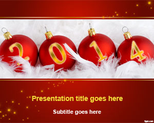 2014年新年的PowerPoint模板 2014年新年的PowerPoint模板