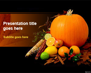 Thanksgiving Day Powerpoint-Vorlage