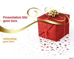 Christmas Gift PowerPoint Template