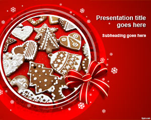 Noel Pişirme PowerPoint Şablon