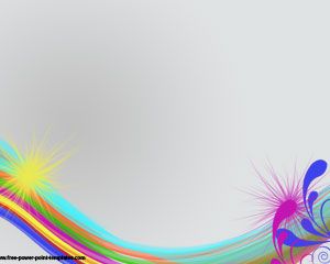 Template Colors PowerPoint do arco-íris