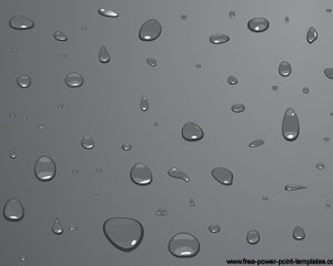 Gotas de água modelo de Powerpoint