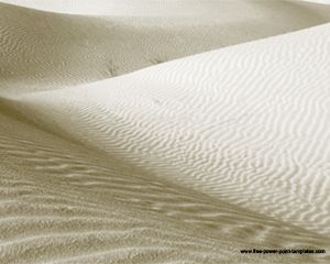 قالب بوربوينت الصحراء مع الرمال