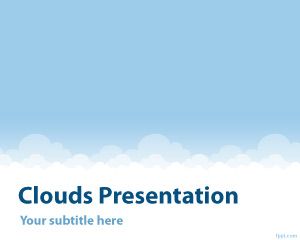 Szablon chmury PowerPoint Szablon chmury PowerPoint
