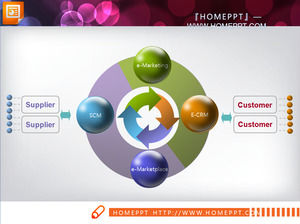 75 color three-dimensional PPT chart download