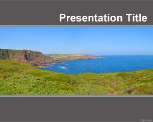 Natural landscape background for PowerPoint