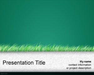 Template Green Grass PowerPoint