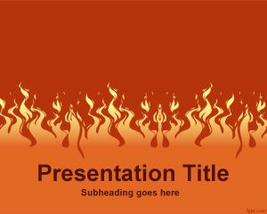 Yangın PowerPoint Şablonu