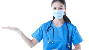 Eine Gruppe von Ärzten und Krankenschwestern medizinische Arbeiter PPT Hintergrundbilder