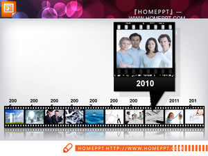 A set of film composition of the flow chart PPT surface