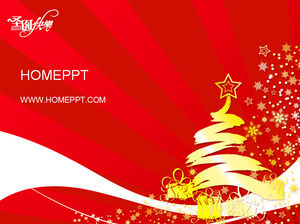 seni abstrak Template natal PPT Download