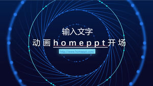 Animated homeppt opening PPT template