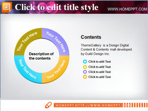 Annular PPT Organizational Chart Download