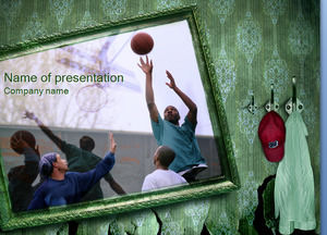 Basketbol hayatı - spor PPT şablon
