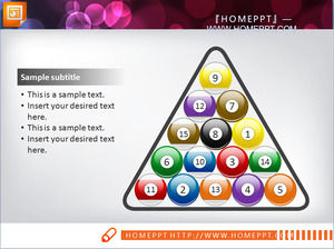 Billard Stil hierarchische Beziehung PPT tabelle herunterladen