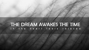 Preto e branco reed imagem tipografia fundo design de arte modelo PPT