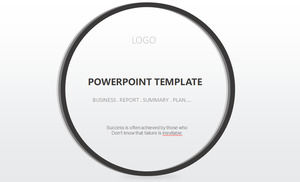 黑白简约戒指背景欧美商务PPT模板，简单的PPT模板下载