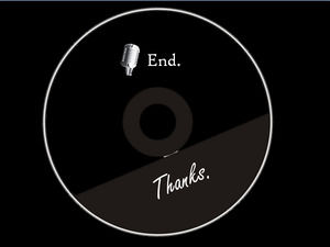 CD fond noir Slide show se termine l'image d'arrière-plan