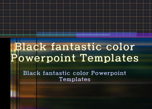 Czarny kolor fantastyczny Szablony Powerpoint