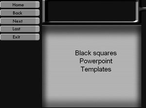 검은 색 사각형 파워 포인트 템플릿