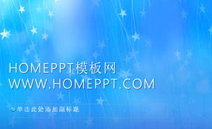 Blue background Korean PPT template