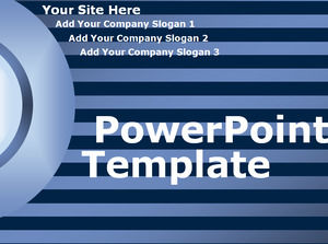 Biru-hitam bergaris template dari powerpoint