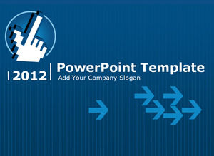 Blue Business Click PPT Template Download