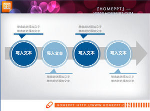 Blau Business-Finanzierungsplan PPT-Diagramm